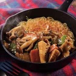 冬野菜のカレーあんかけ焼きそば