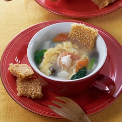 ふんわり卵の春雨スープ