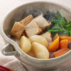 春野菜と厚揚げの煮物