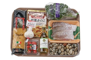 真鯛のアクアパッツァ風パスタ