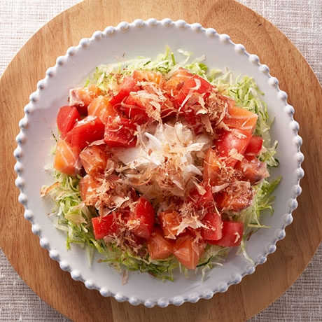 母の日 サーモンサラダ