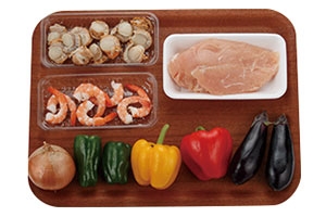 ゴロゴロ具材の夏野菜炒め