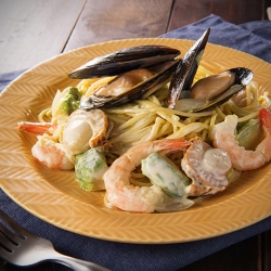 海鮮マヨ醤油パスタ