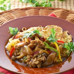 エスニック風あんかけカレー焼きそば