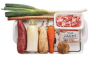 具だくさん秋野菜の豚汁