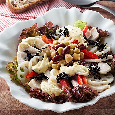 チキンとれんこんのECHIGO salad