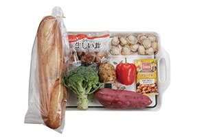 ほたてと秋野菜のアヒージョ