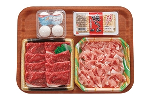 匠のすき焼き~牛肉&豚肉合い盛り仕立て~