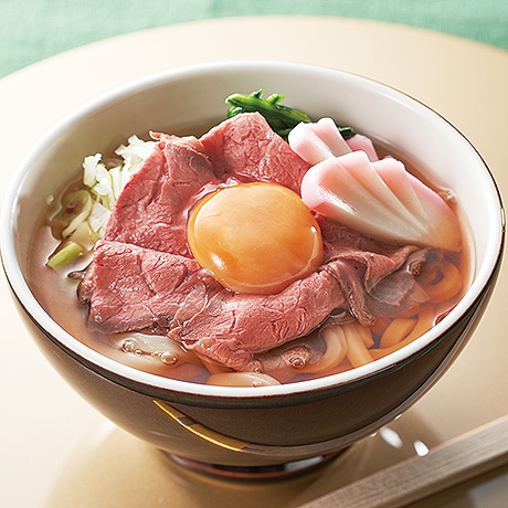 ローストビーフの年明けうどん レシピナビ