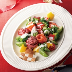 クリスマスツリーサラダ