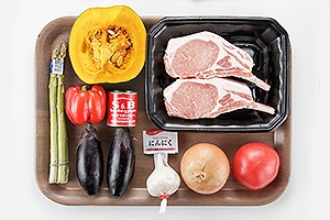 骨付き肉の焼きカレースープ