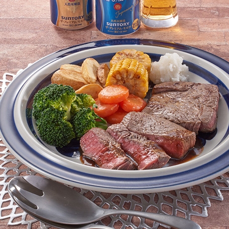 がっつり厚切りステーキ~がっつりマスタードソース~