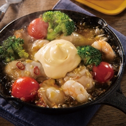 ガーリックマヨネーズアヒージョ