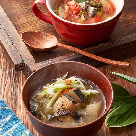くじら汁とくじらトマトスープ