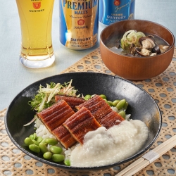 うなとろ丼としじみ汁