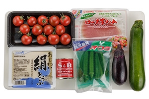 夏野菜のカレーサラダ