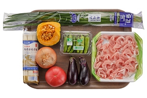 にらつゆで食べる豚しゃぶスタミナ麺