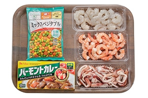 えびピラフのシーフードカレー