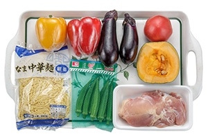 夏野菜の2種カレーつけ麺