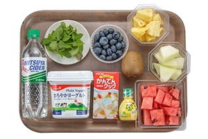 すいかたっぷりヨーグルトフルーツポンチ