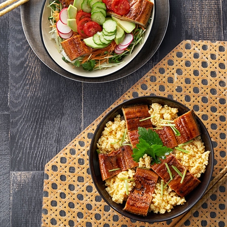 うなサラ丼＆うなたま丼