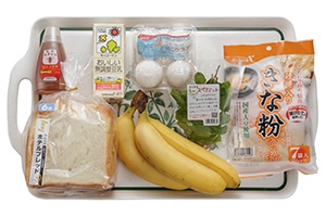 バナナ豆乳フレンチトースト&バナナヨーグルト