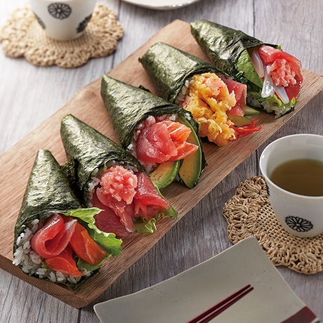 鉄火まぐろのパーティー手巻き寿司