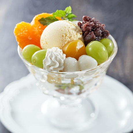 秋がたっぷりアイスパフェ