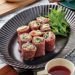 ローストビーフの生春巻き風