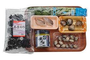 鯛だしのはまぐり潮汁&あさりとのりの味噌汁