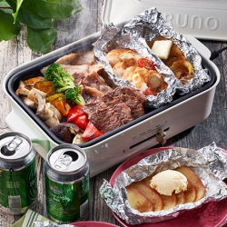 ホットプレート焼肉&ホイル焼き