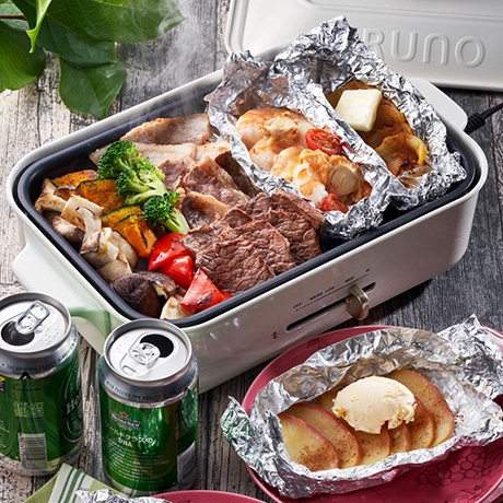 ホットプレート焼肉&ホイル焼き
