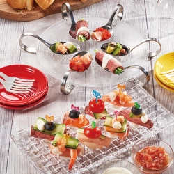 ソースで食べるカラフルピンチョス