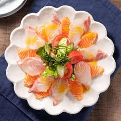 手作り酢味噌のカルパッチョ風