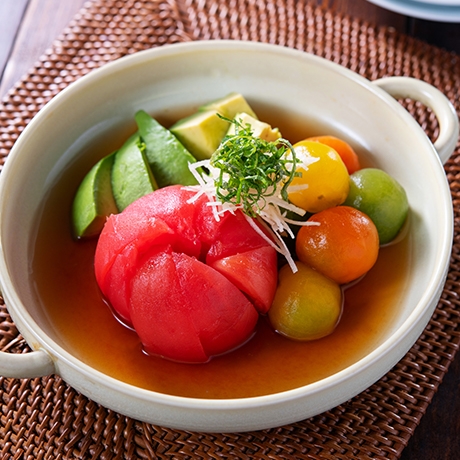 トマトのだし浸し