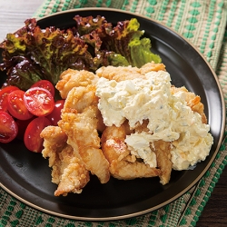豆腐マヨのタルタルソースからあげ