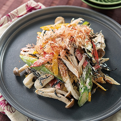 ひじきとちくわのかつお節マヨ和え