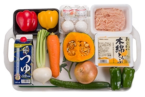 豆腐入りふわふわ鶏つくねの甘酢あんかけ