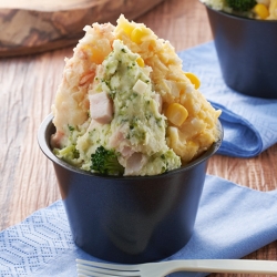 合わせマヨの3色ポテトサラダ