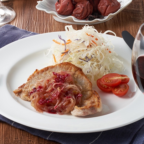 ポークソテー~手作り梅干しのビネガーソース~