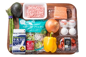 ミニトマトと炙りサーモンのカレーサラダ