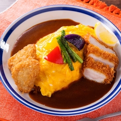 2種のとんかつオムカレー
