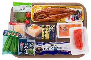 混ぜて食べる玉子豆腐の冷やし茶碗蒸し風