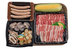 ホットプレートバーベキュー~デザートはフルーツマシュマロ~