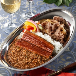 スタミナ合い盛りカレー