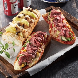 おつまみバゲットピザ