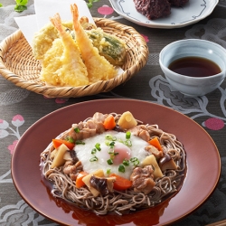 れんこんとろろの冷やしそば