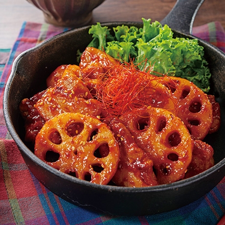 シャキシャキ大口れんこんのヤンニョムポーク