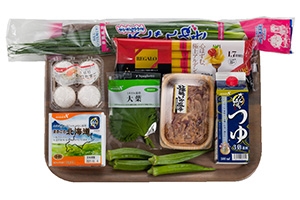 塩辛納豆のだし香るスパゲッティ