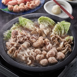 鶏と豚肉の肉肉鍋